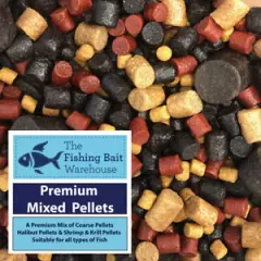 Premium Mixed Pellets, 1kg, 2kg, 5kg, 20kg, Carp Fishing Pellets, Tench, Halibut