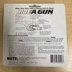 Hide A Gun Mounting System with Barrel Adapters Horizontal or Vertical