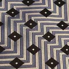 Hathaway Blue Black 100% Imported Silk Men’s Neck Tie Made In USA