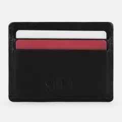 SLNT Card Holder RFID Wallet, Black, SPW-V2SCBL