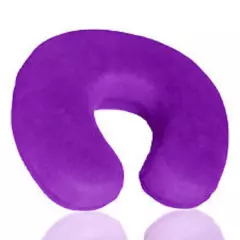 Comfortable Purple U Shape Memory Foam Travel Pillow Neck Head Support Cushion