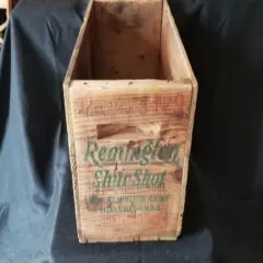 Vintage Remington Shur Shot Kleanbore Wood Ammo Crate Box ARMS CO. USA