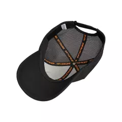 YETI Black on Black Patch Trucker Hat