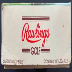 1960's Full Box 12 Lee Trevino Branded Rawlings Golf Ball Unused Branded Vintage