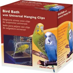 Penn-Plax Clip-On Bird Bath – Attaches to Most Birdcages – Perfect for... 