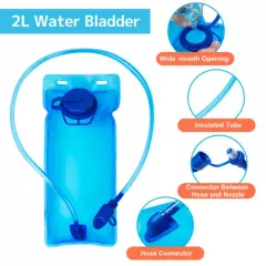 10L Hydration Backpack Pack + 2L Water Bladder, Cycling Hiking Reservoir System