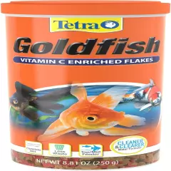 Tetra Goldfish Flakes – Nutritionally Balanced Diet with Vitamin C, 7.06 Oz