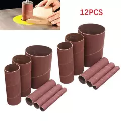 12 X 4.5in Sanding Drum Sleeves Kit Sanding Paper Drum Polishing Tools 80# 120#