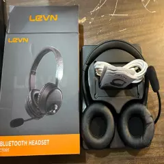 LEVN Bluetooth Headset with Microphone, Wireless Headset with Mic & Mute Button