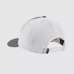 PING Rope Mesh Golf Hat White and Gray Flexfit Tech Moisture Wicking Sensor Cool