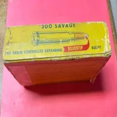  Vintage Western Super-X 300 Savage Winchester Silvertip Bullet Box Empty