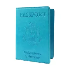 Slim Leather Travel Passport Wallet Holder RFID Blocking ID Card Case Cover