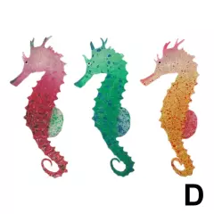 Floating jelly Seahorse Glow Effect Aquarium Fish Tank Ornament Decoration~ I3S9