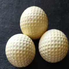 VINTAGE ROYAL 3 PLUS GOLF BALL SLEEVE (SET OF THREE). STAMPED 5K 