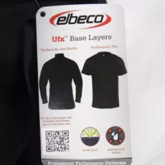 Elbeco UFX Mock T-Neck Base Layer, Black Size 2XL