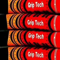 1 NEW Grip-Tech MULTI COLOR golf grip - BLACK ORANGE RED - Standard Size