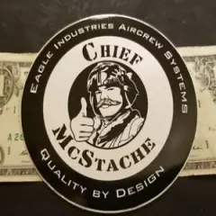 BOGO OEM Original Chief Mcstache Eagle Industries Aircrew Systems Sticker Decal 