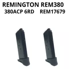 Remington RM380 380acp 6rd Blue with Finger Rest Factory Magazine 2-PACK 