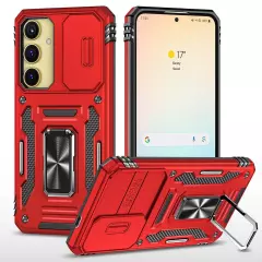 Armor Rugged Case Slide Camera Cover For Samsung Galaxy S24 S23 Ultra S22 S21