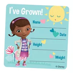 SmileMakers Doc McStuffins I've Grown Stickers - Patient Giveaways - 100 Per 