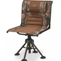 Hunting Chair Swivel Blind Seat Padded Mossy Oak Camping Outdoor Travel Hiking