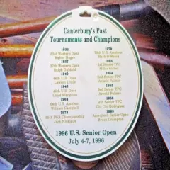 vtg - PGA Golf Bag Tag - 1996 U.S. SENIOR OPEN - Canterbury Golf Club - USGA