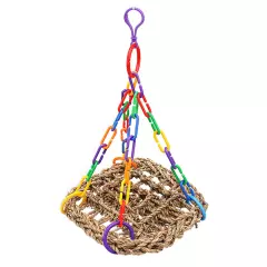 Pet Bird Hanging Toy Parrot Parakeet Budgie Cockatiel Cage Hammock Swing Toy