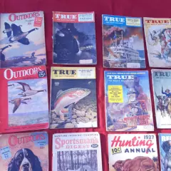 17 Vtg 1930's - 1950's Magazines True Remington Hunting Annual Sportsman Digest