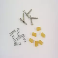 SSS Single Coil Pickup Mounting Screws Tubing & Springs 6 each for Stratocaster