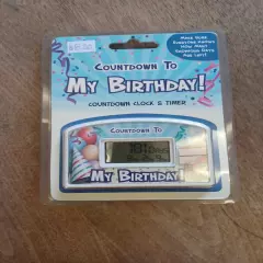 Happy Birthday Countdown Desktop Timer Clock Gag Gift Kids to Adults - BigMouth