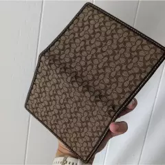 Coach Brown Passport Holder