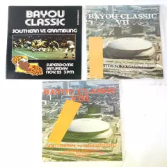 (3) Diff 1977-1981 Bayou Classic Southern vs. Grambling College Football Program