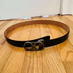 Authentic Salvatore Ferragamo Men's Patent Leather Belt