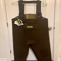 Pro Line Neoprene Wader Bib Insulators Sz 10 (Brown) (NWT) Free Shipping! 