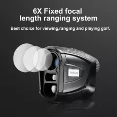 BOBLOV 6X 650 Yards Magnetic Golf Rangefinder Flag Locking Ranging Speed Meter.