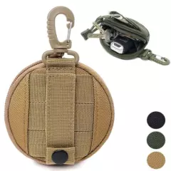 Tactical Key Bag Coin Purse Small Molle Pouch Outdoor EDC Belt Waist Pack Green