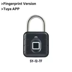 Electronic Lock Tuya Bluetooth Fingerprint Padlock Digital Luggage Lock App Temp