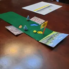 Miniature Indoor Golf Putting Family Game