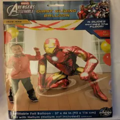 GIANT Anagram Marvel Avengers IRON MAN Airwalker Foil Balloon 46" Party Birthday