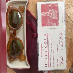 Jacques Marie Mage Hitchcock Sunglasses, Camel, Everything Included #158/400