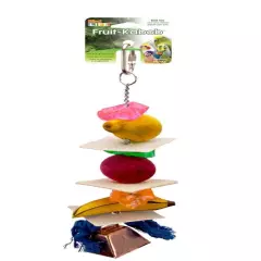 Penn Plax Bird Life Fruit-Kabob Wood Treat Bird Toy Large - 1 ct