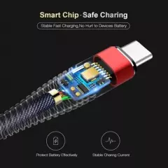 For Samsung Galaxy Z Fold6 - Type-C to USB-C Purple 6ft PD Cable Long Charger