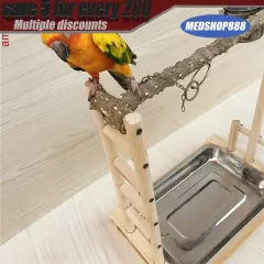 Parrot Wood Stand Game Playing Stick Frame Stick Frame Bird Training Tree Toy