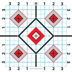 Wallace Brook 100 Yard Rifle Paper Target-Great for Sighting in Scope