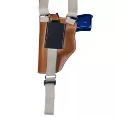 NEW Barsony Vertical Tan Leather Shoulder Holster Springfield Full Size 9 40 45