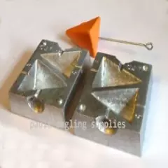 5oz & 6oz Triangle Pyramid 2 in 1 lead weight Mould sea fishing for beach rod