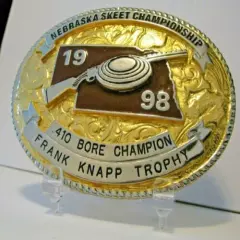 1998 Nebraska Skeet Shooting Championship .410 BORE KNAPP TROPHY Belt Buckle