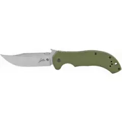 Kershaw 6030 Emerson OD Green Bowie Folding Knife Pocket Folder