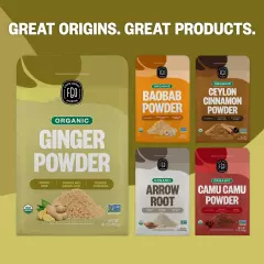 Organic Ginger Powder, Imported from India, 8oz, Packaging May Vary (Pack of 1)