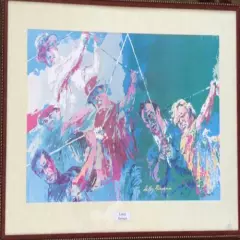 SIGNED LEROY NEIMAN LEGENDS OF GOLF PALMER HOGANS PLAYER TREVINO NICKLAUS SNEAD